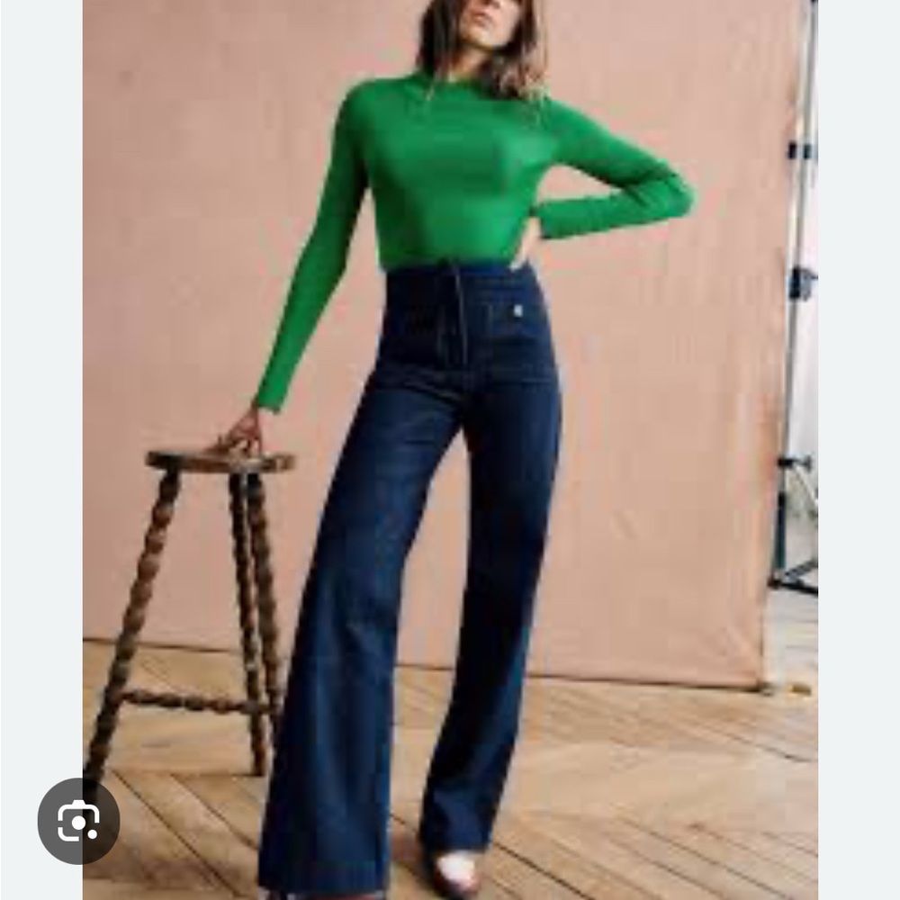 🇫🇷 Sezane Dan Trousers indigo denim 34/2